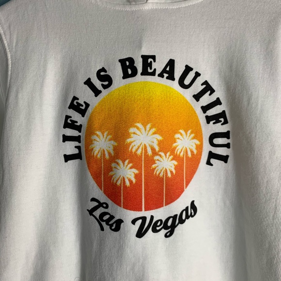 Life is Beautiful white hoodie - Picture 2 of 8